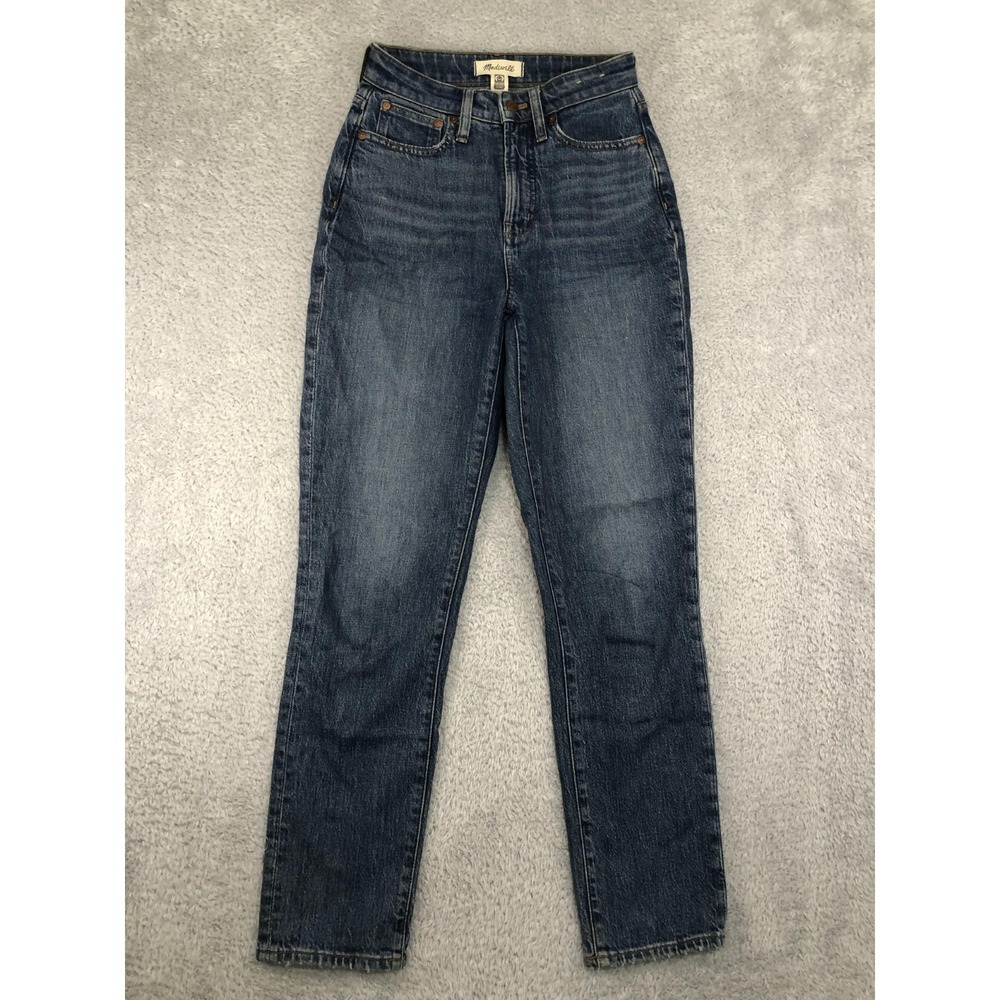 Madewell Jeans Womens 26x29 (Tag 25) Blue The Curvy Perfect Vintage Distressed